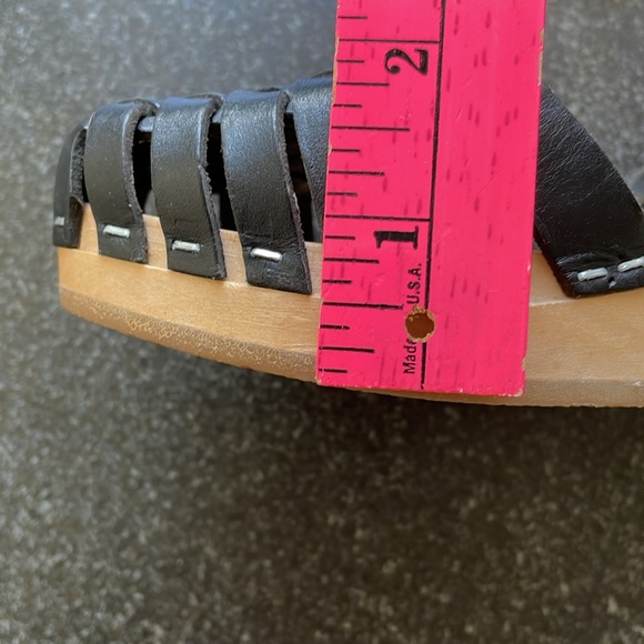 Swedish Hasbeens Black Sandals size 37 - Picture 6 of 13